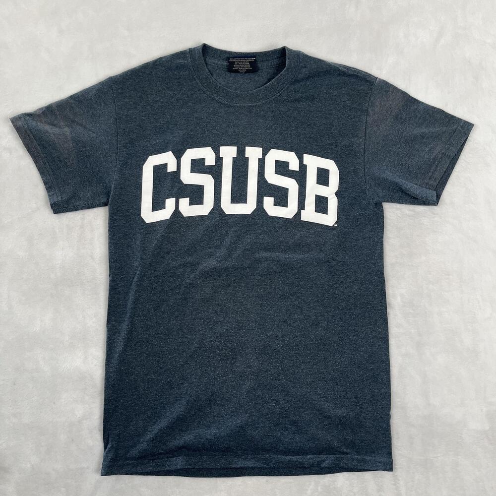 Vintage Cal State San Bernardino Coyotes T-Shirt Mens Small Gray MV Sport